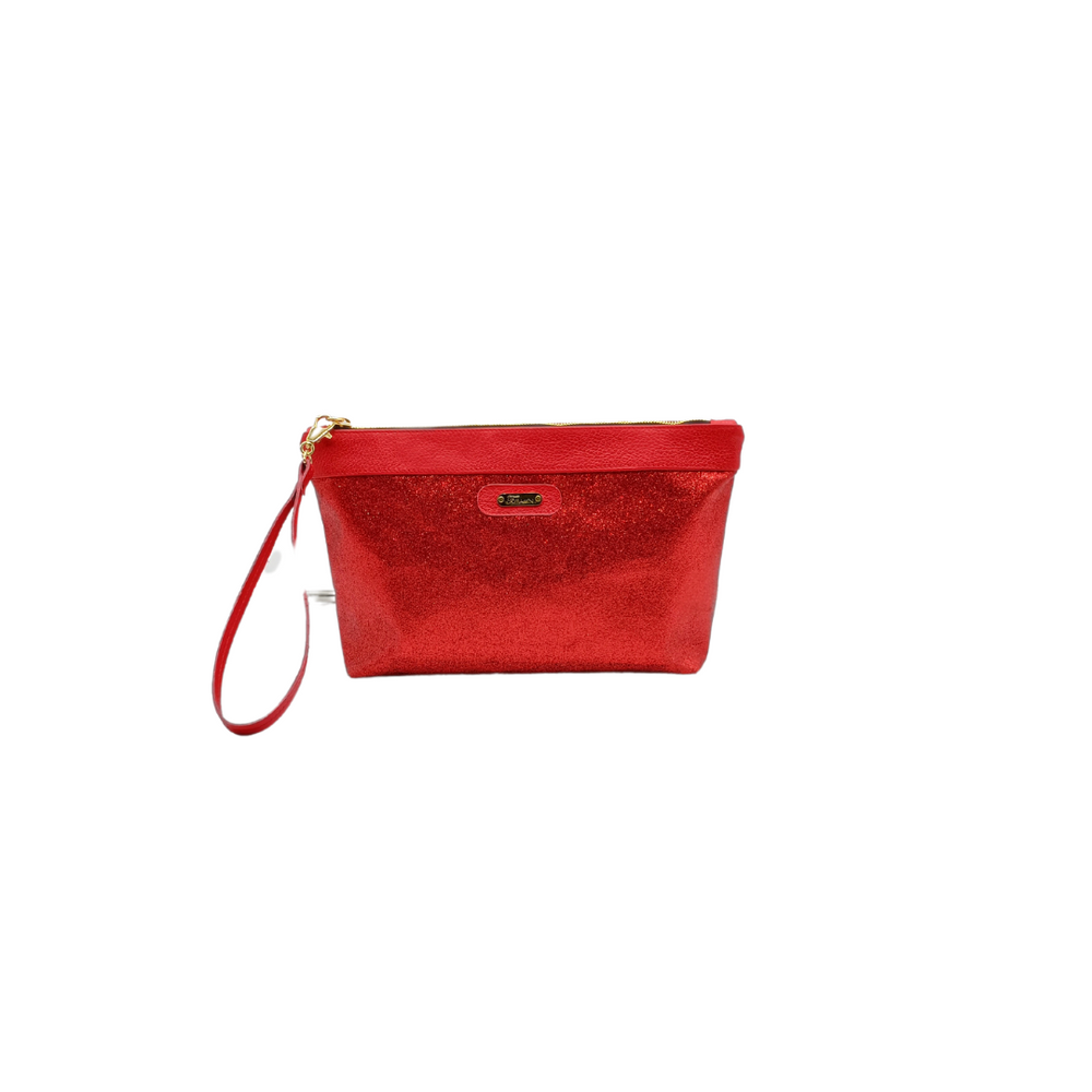 Pochette in tessuto ELLY rosso lurex