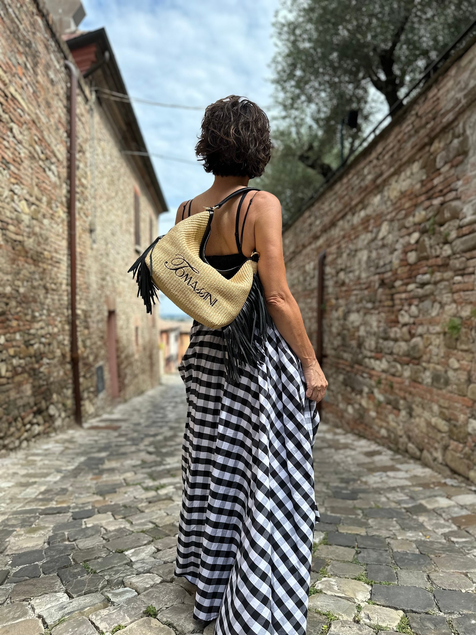 Borsa in tessuto RIMINI nero