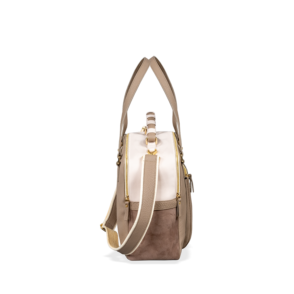 
                      
                        Borsa in pelle MIRANDA Taupe
                      
                    