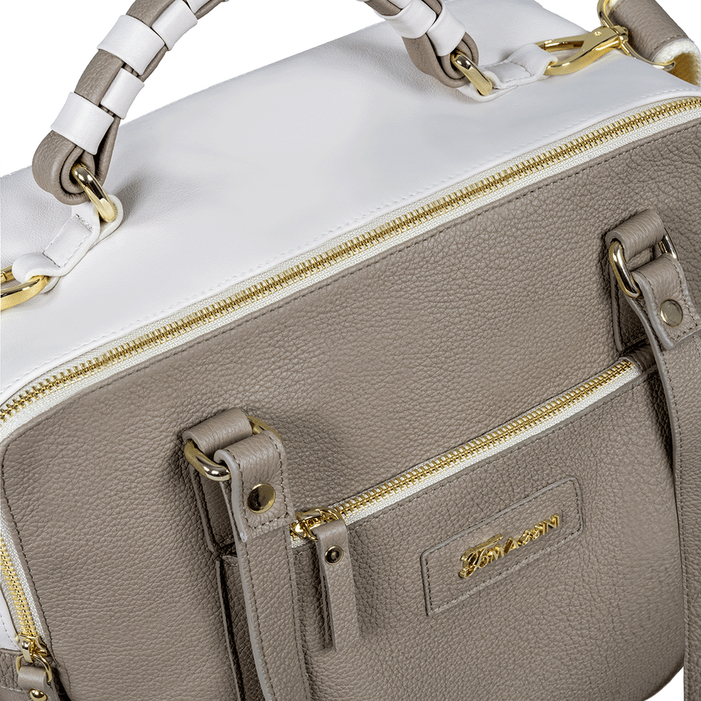 
                      
                        Borsa in pelle MIRANDA Taupe
                      
                    
