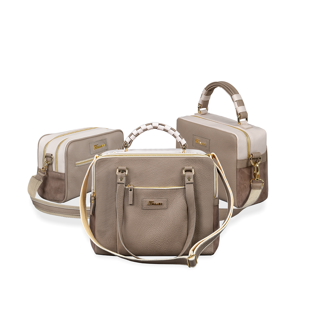 
                      
                        Borsa in pelle MIRANDA Taupe
                      
                    