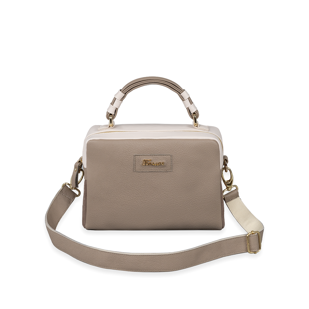 Borsa in pelle GRACE Taupe