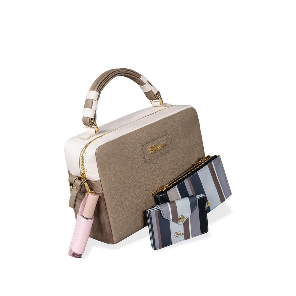 
                      
                        Borsa in pelle GRACE Taupe
                      
                    