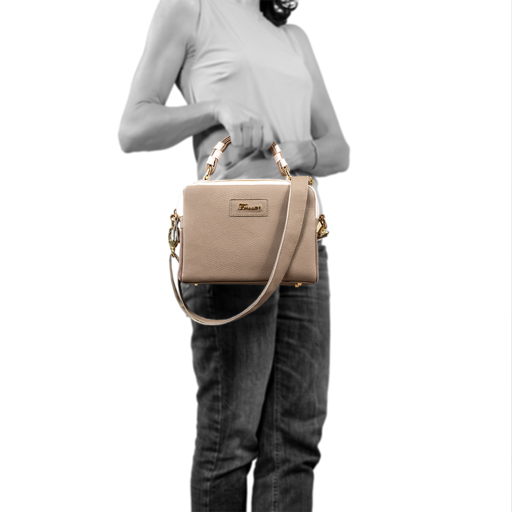 
                      
                        Borsa in pelle GRACE Taupe
                      
                    