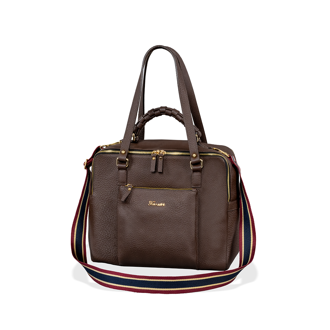 Borsa in pelle MIRANDA Cioccolato