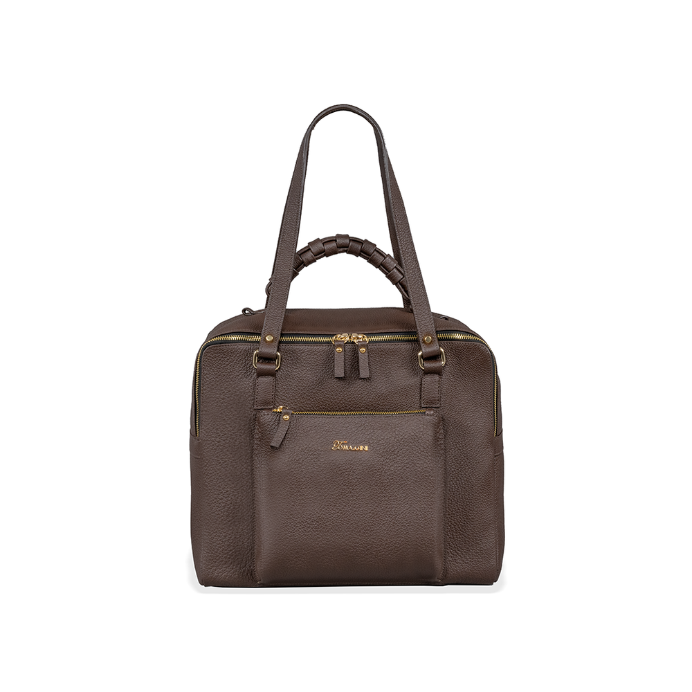 Borsa in pelle MIRANDA Cioccolato