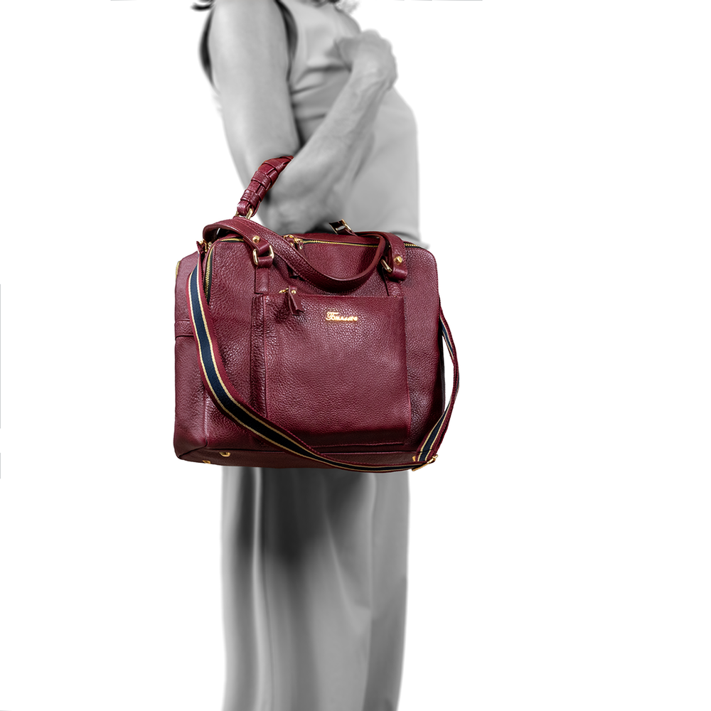 
                      
                        Borsa in pelle MIRANDA Borgogna
                      
                    