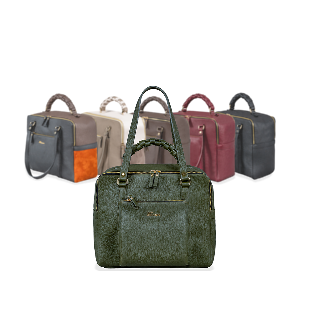 
                      
                        Borsa in pelle MIRANDA Verde Oliva
                      
                    