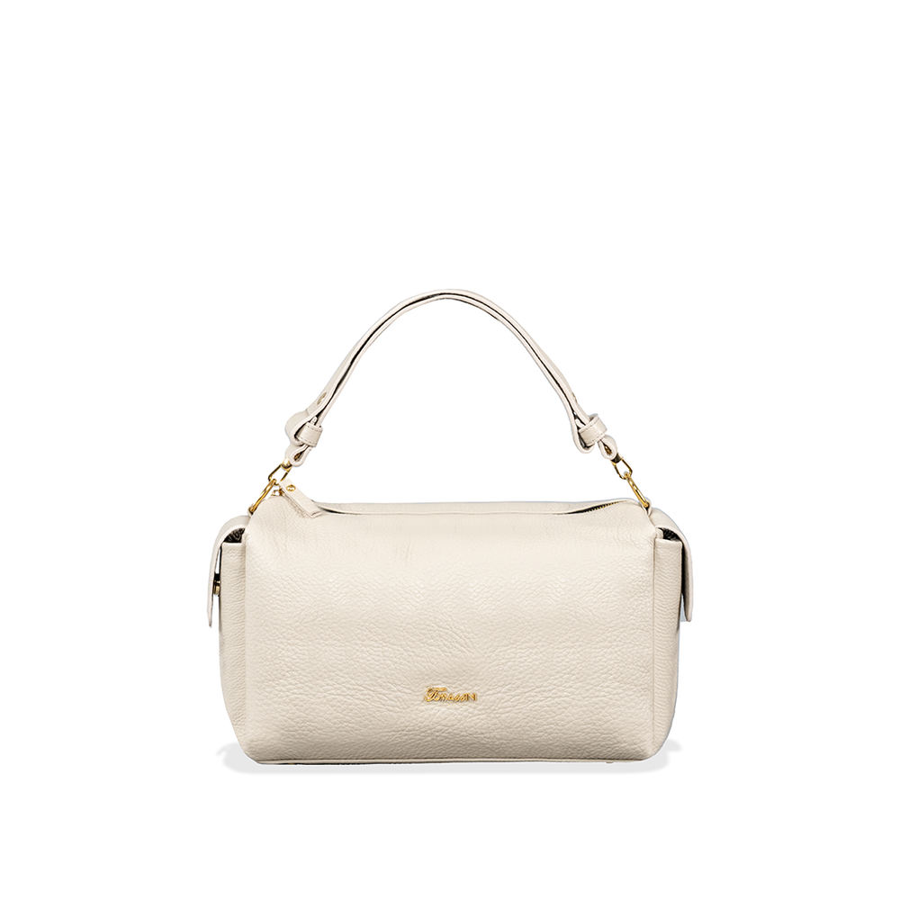 Borsa in pelle LIDIA gesso