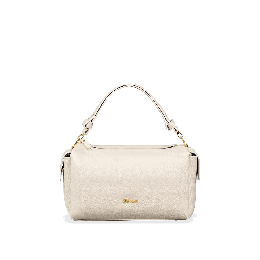 Borsa in pelle LIDIA gesso