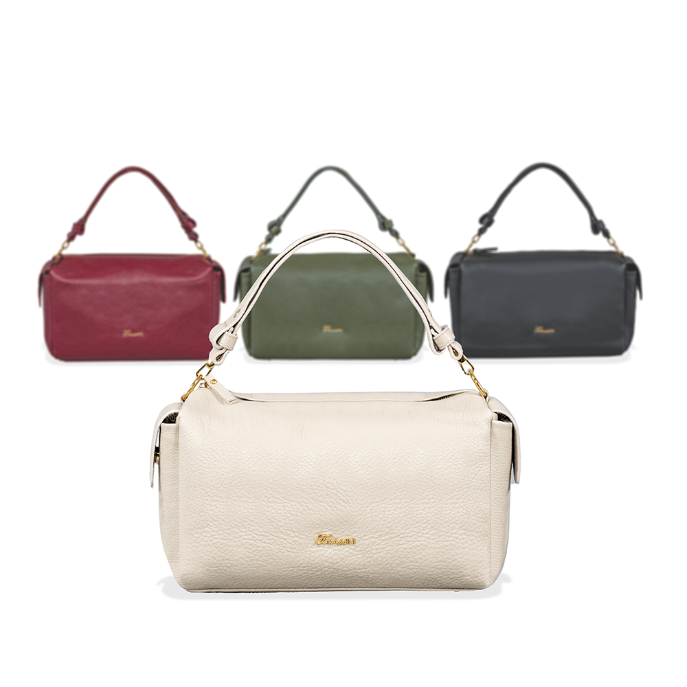 
                      
                        Borsa in pelle LIDIA gesso
                      
                    