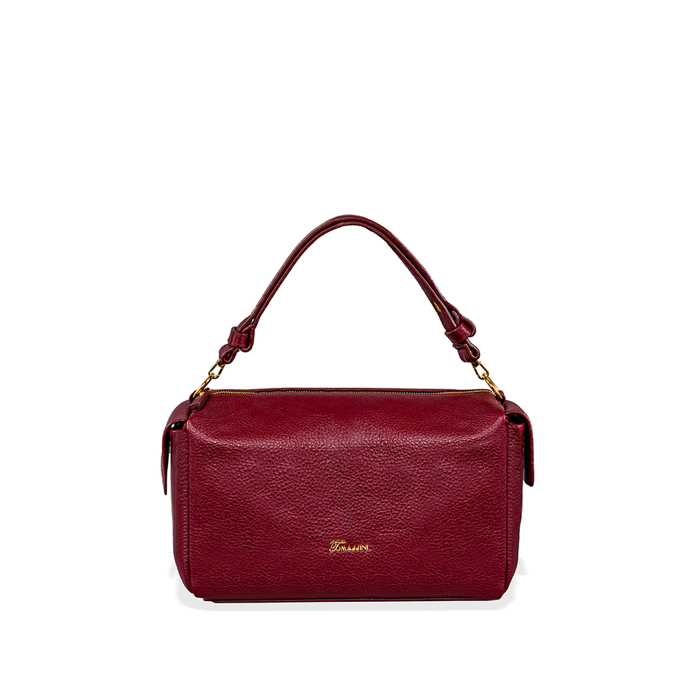 Borsa in pelle LIDIA Borgogna