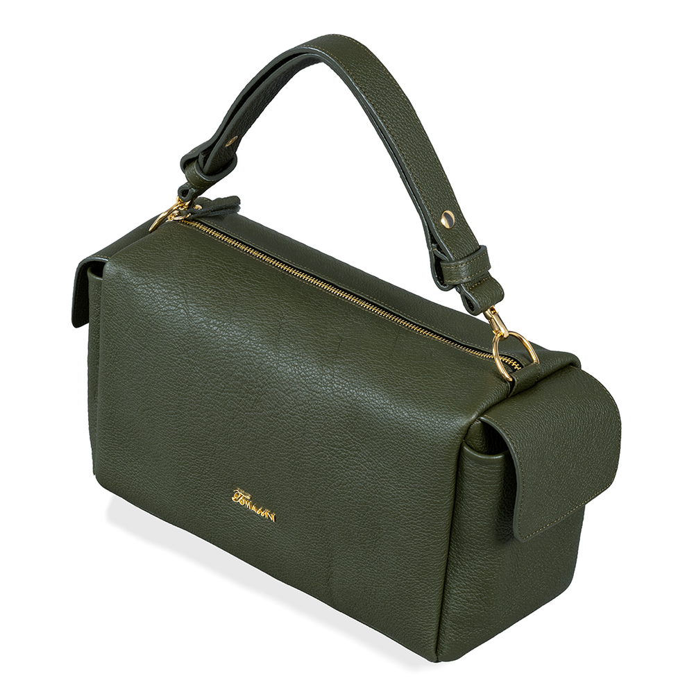 
                      
                        Borsa in pelle LIDIA Verde OLIVA
                      
                    