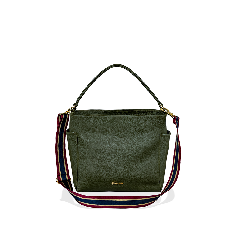 Borsa in pelle TEA Verde Oliva