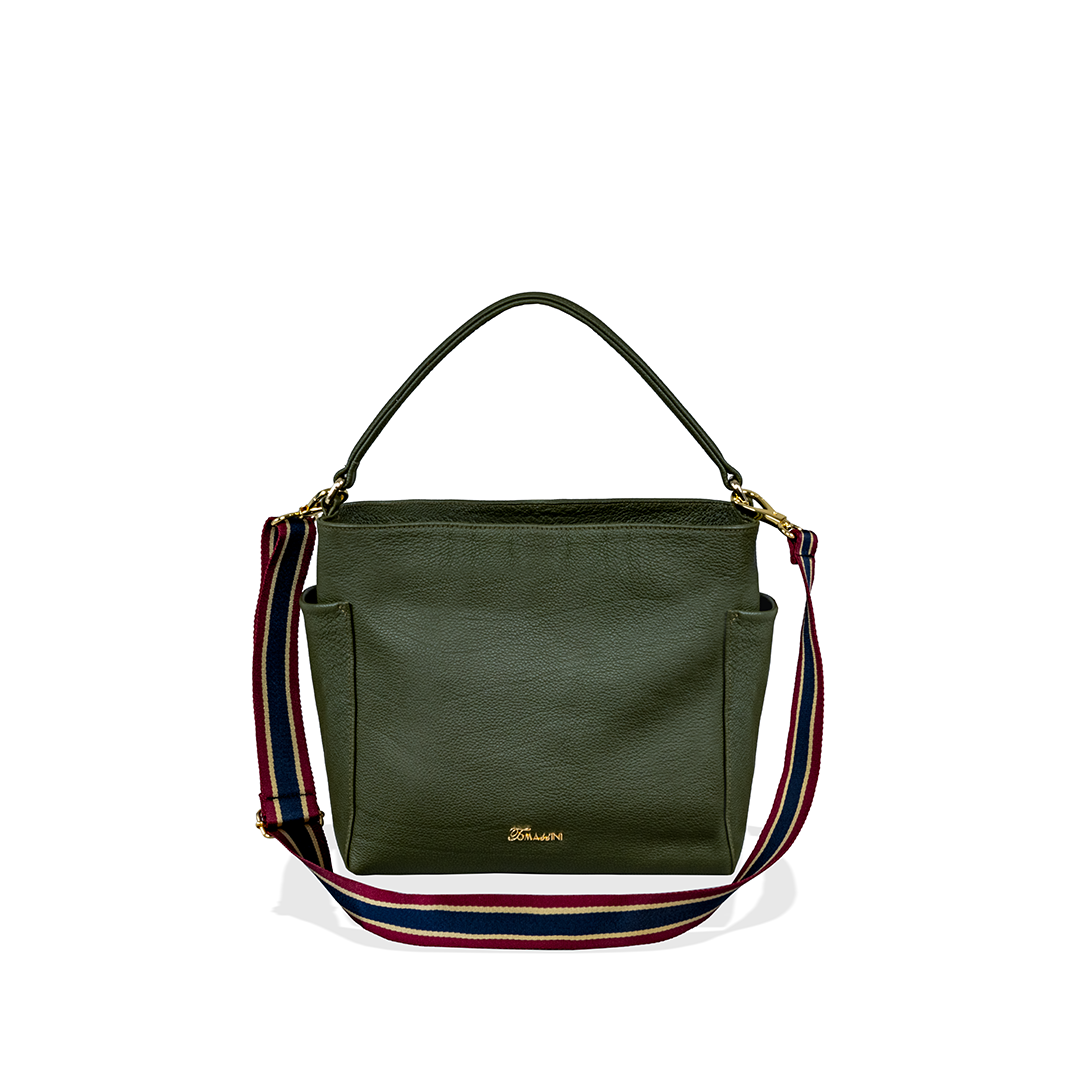 Borsa in pelle TEA Verde Oliva