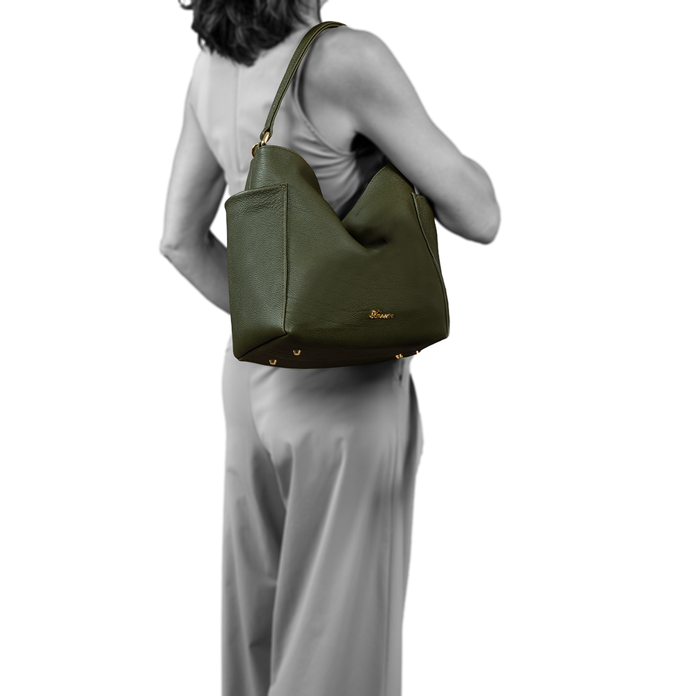 
                      
                        Borsa in pelle TEA Verde Oliva
                      
                    