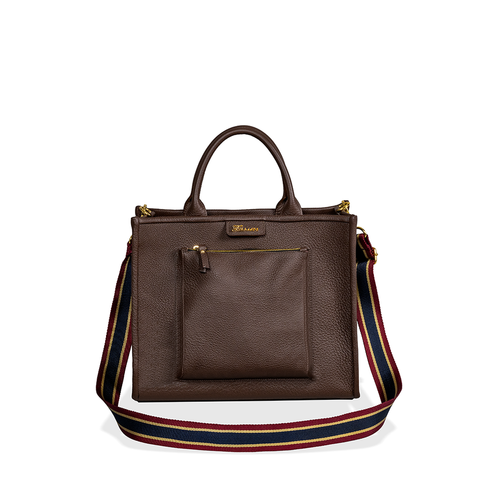 Borsa in pelle FERNANDA Cioccolato