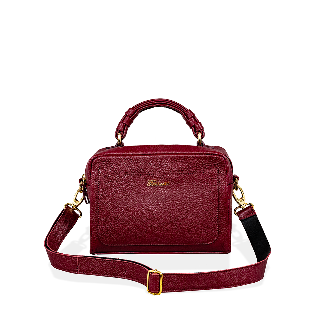 Borsa in pelle GILDA Borgogna