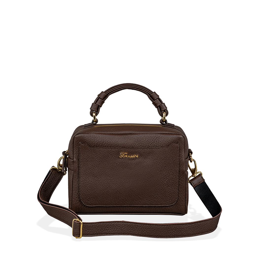 Borsa in pelle GILDA Cioccolato