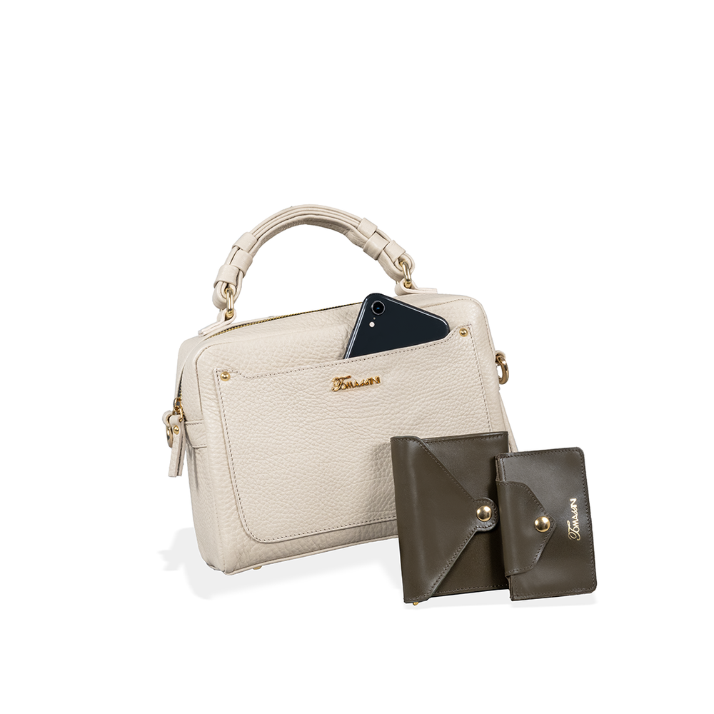 
                      
                        Borsa in pelle GILDA Gesso
                      
                    