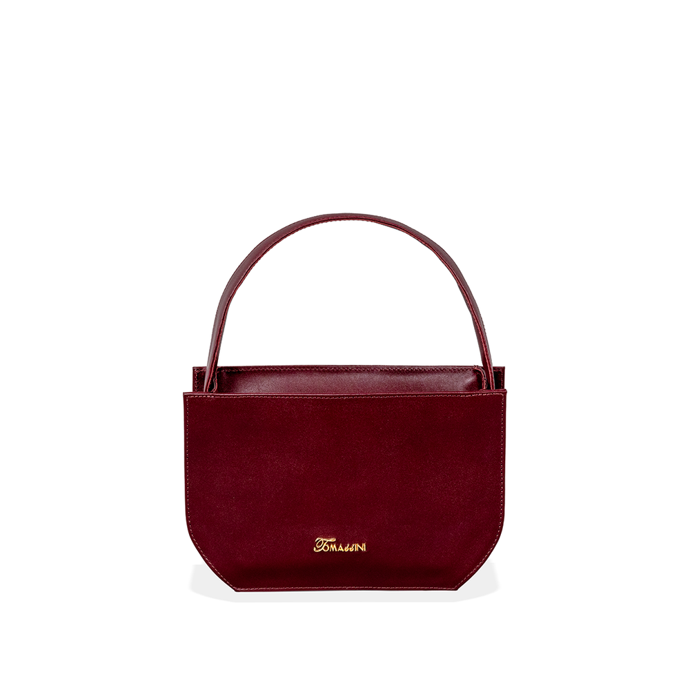 Borsa in pelle MATI Borgogna