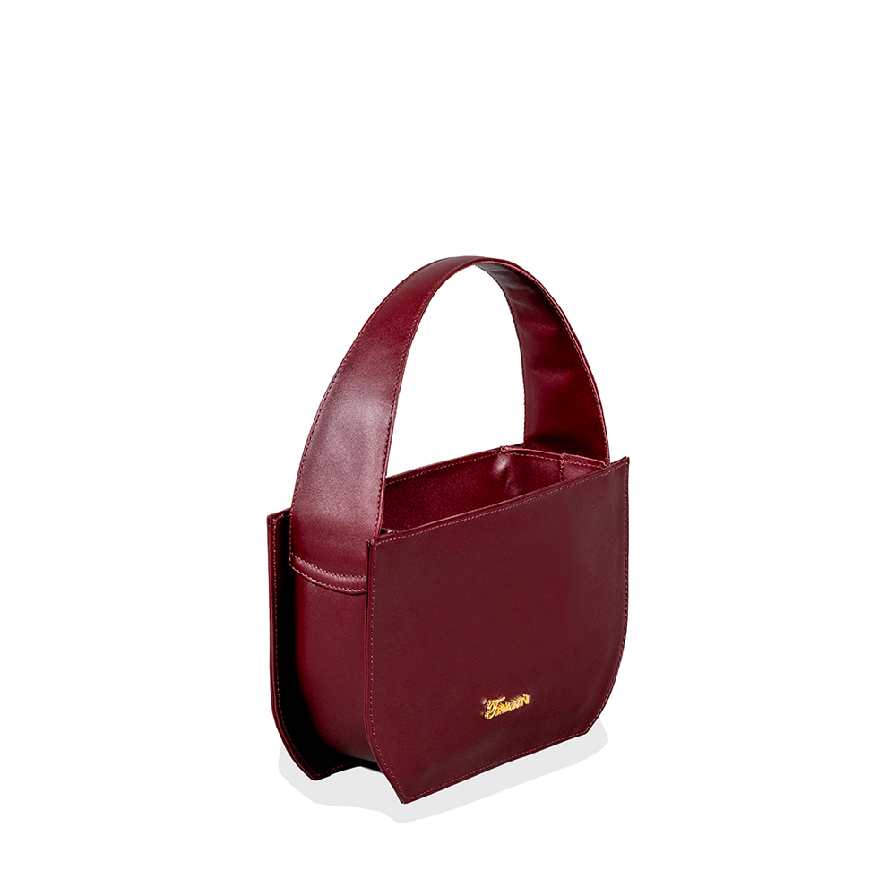 Borsa in pelle MATI Borgogna