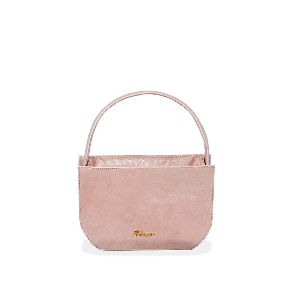 Borsa in pelle MATI Quarzo Rosa