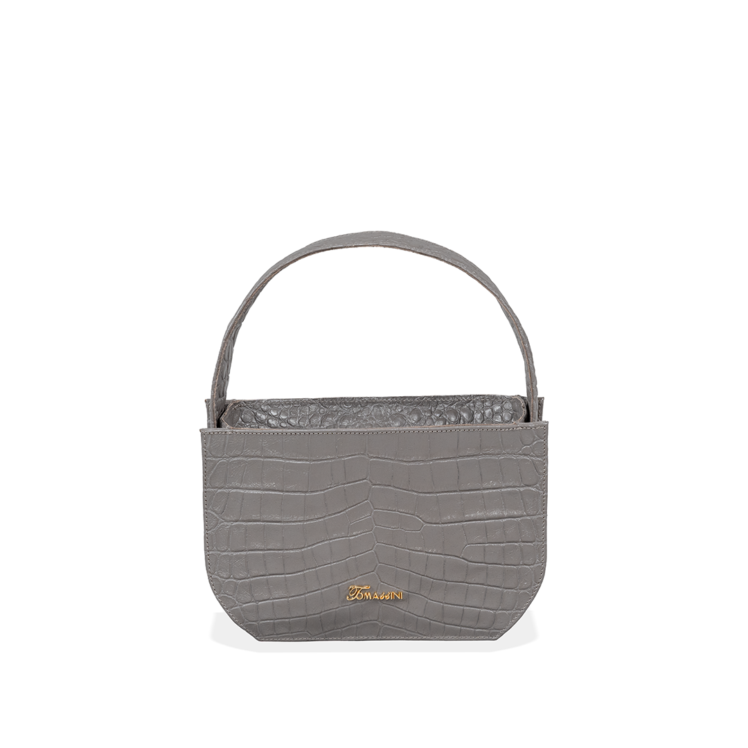 Borsa in pelle MATI Grigio