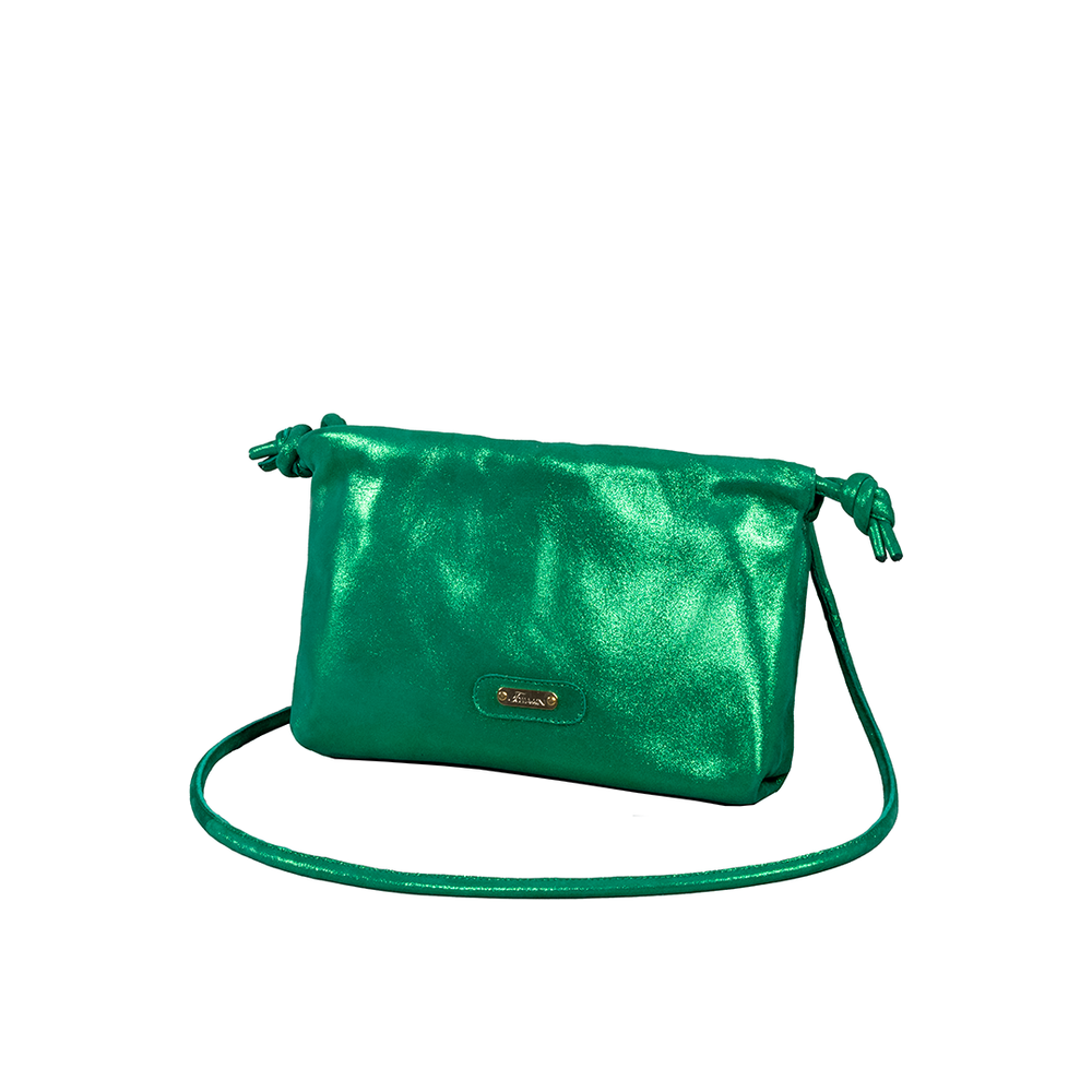 Borsa in pelle FILIPPA verde LAME'
