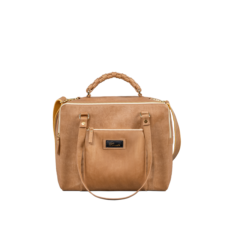 Borsa in pelle MIRANDA Cognac