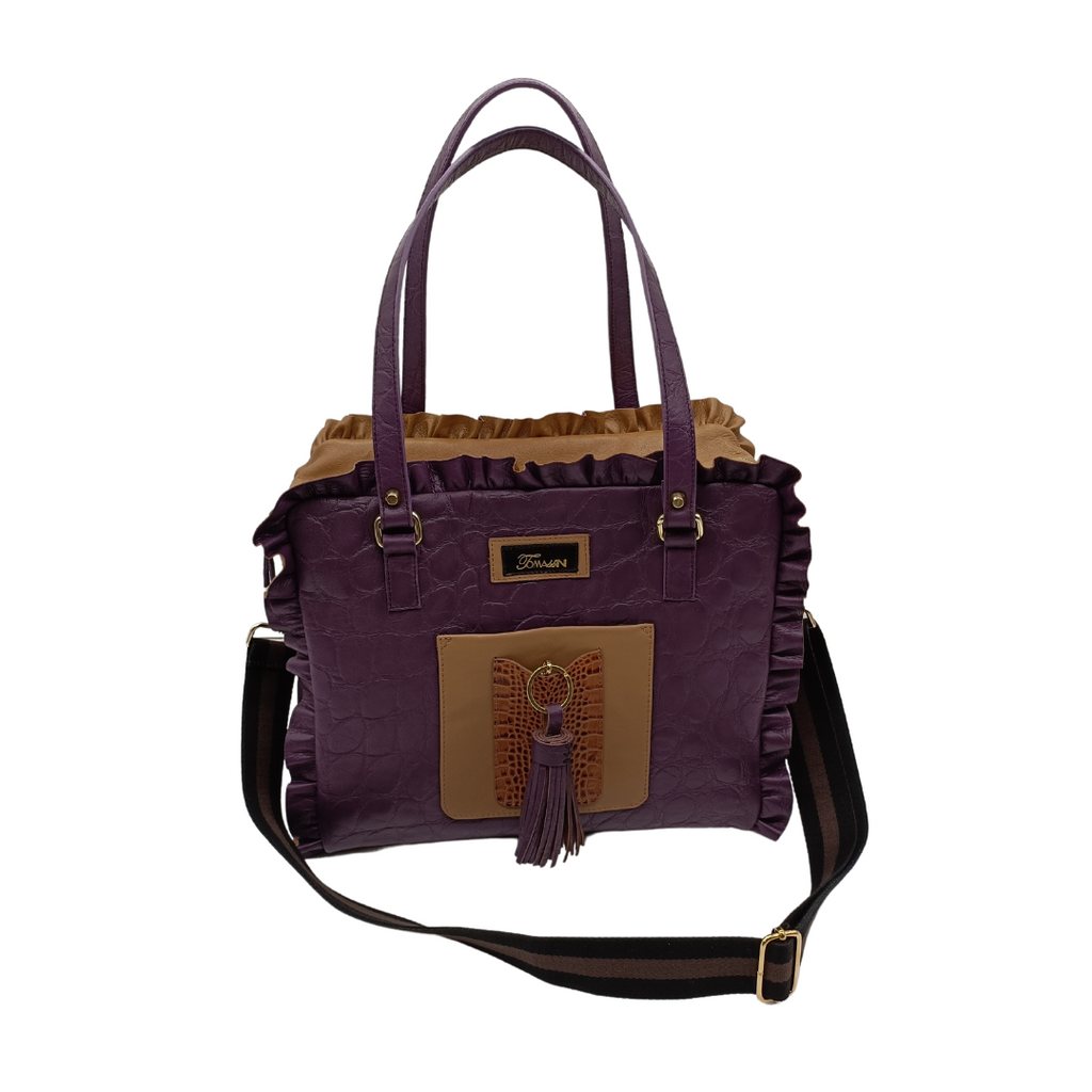 Borsa in pelle MARY Frappe Solaris