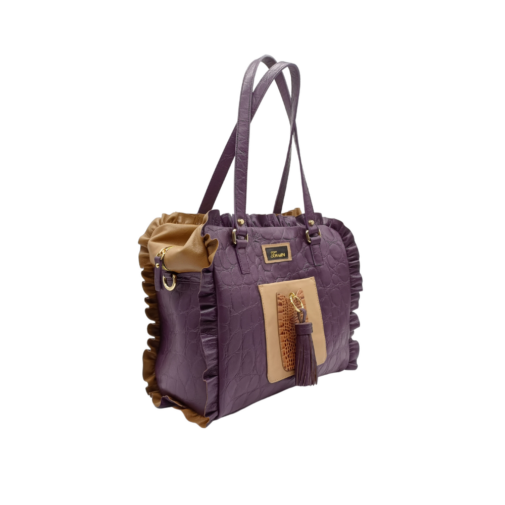 Borsa in pelle MARY Frappe Solaris