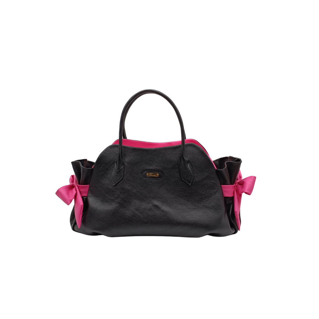 Borsa in pelle CHICCA black e big babol