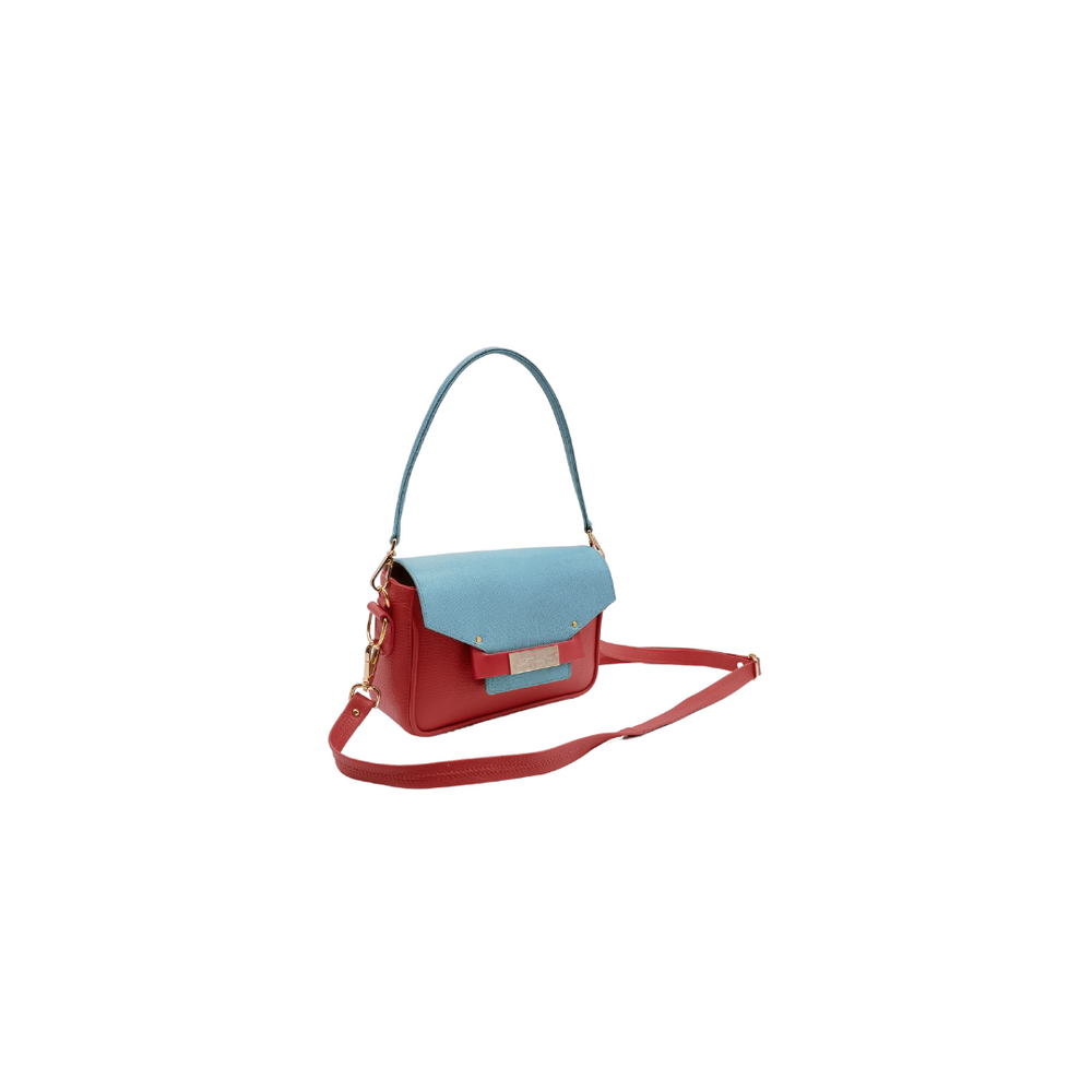 
                      
                        Borsa in pelle KARON Turquoise orange
                      
                    