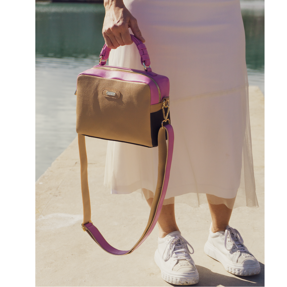 
                      
                        Borsa in pelle GRACE malva cream
                      
                    