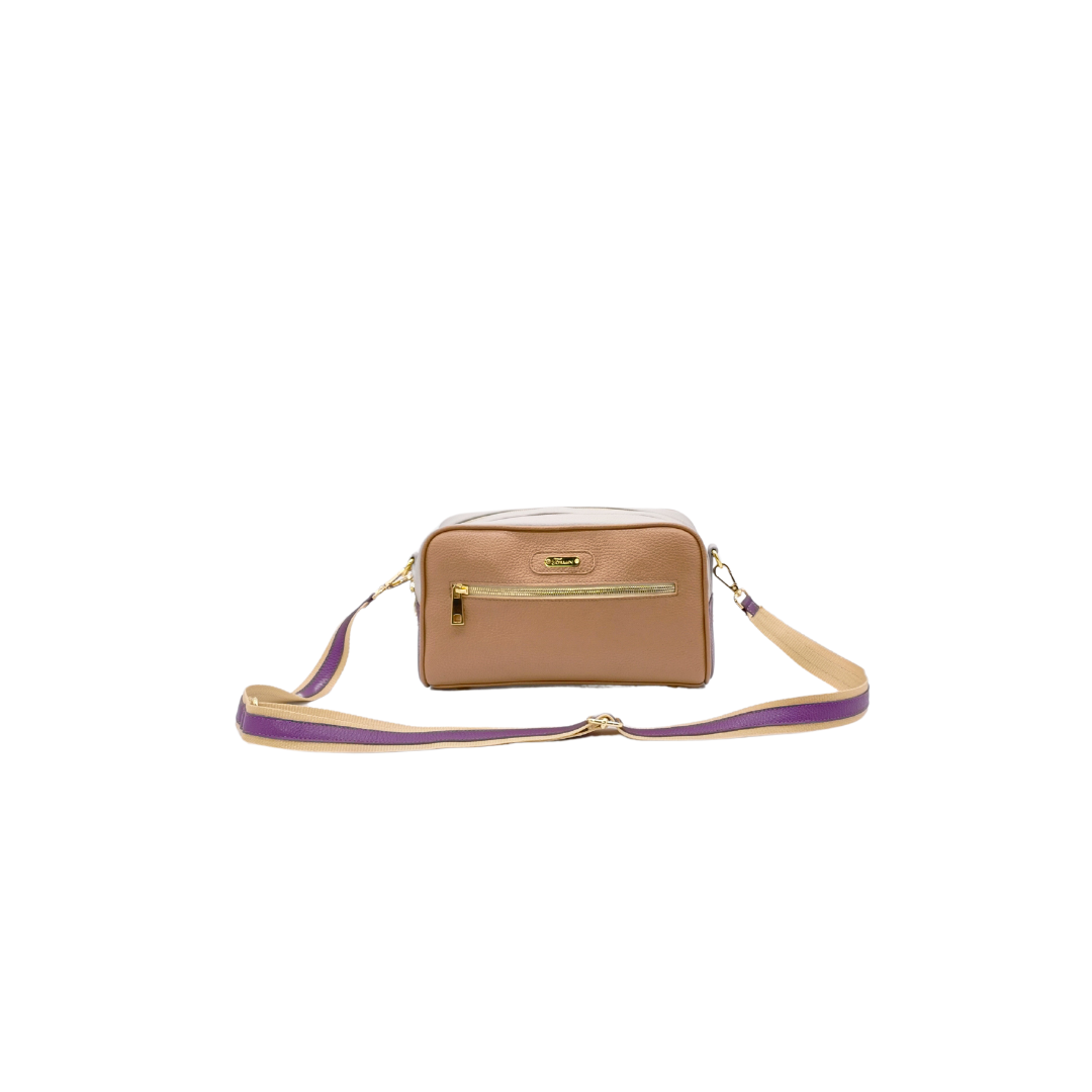 Borsa in pelle LETIZIA toffee