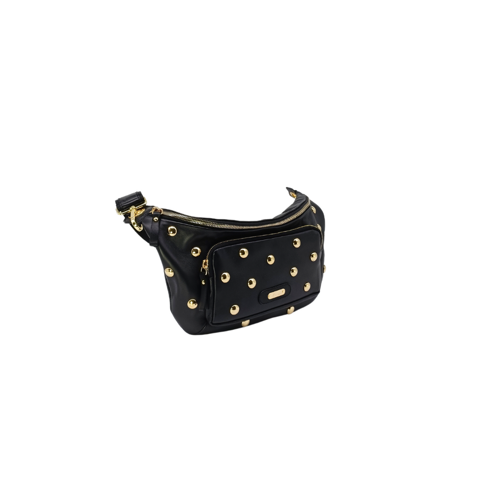 Marsupio in pelle ORESTE Borchie Black