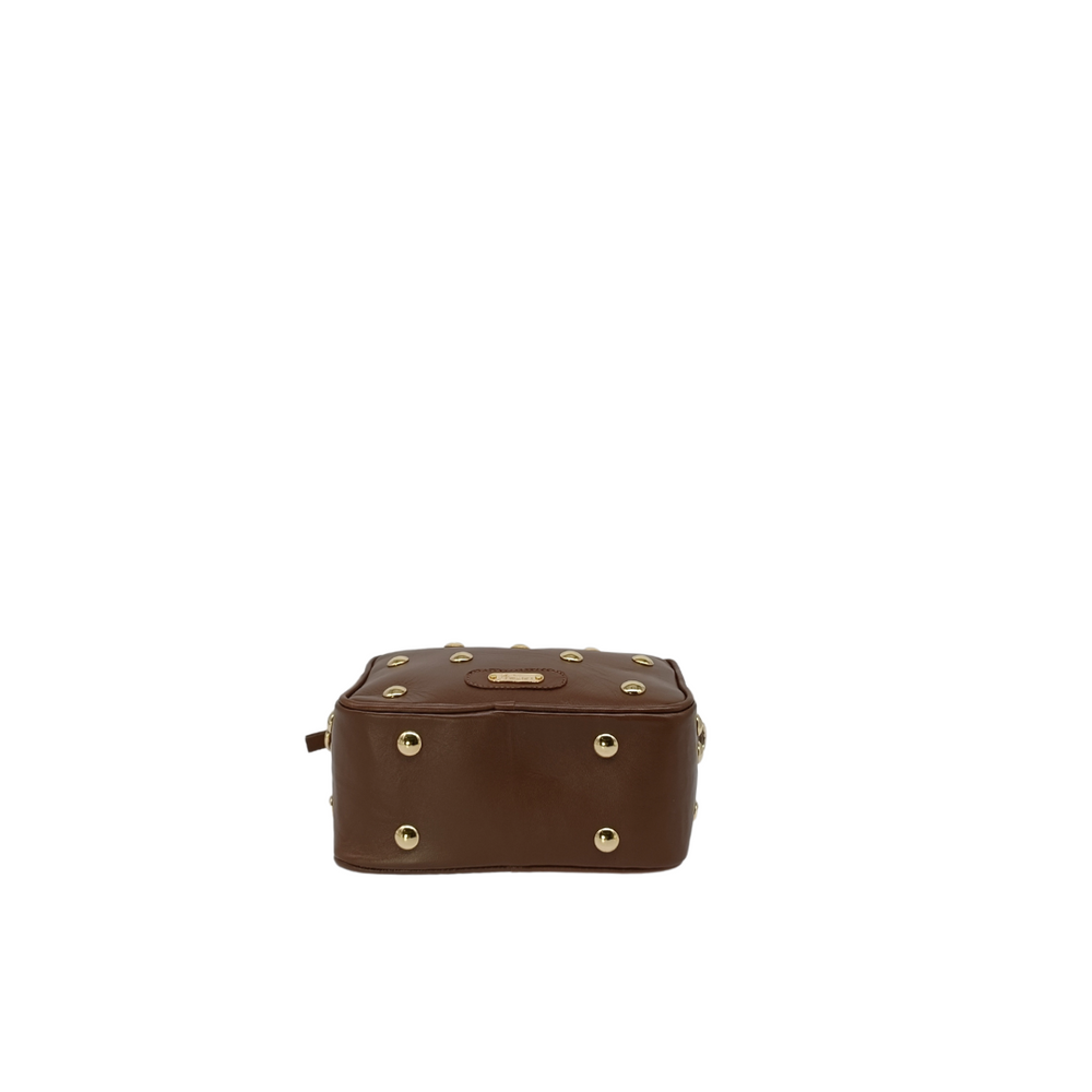 
                      
                        Borsa in pelle TINA Borchie Bordeaux
                      
                    
