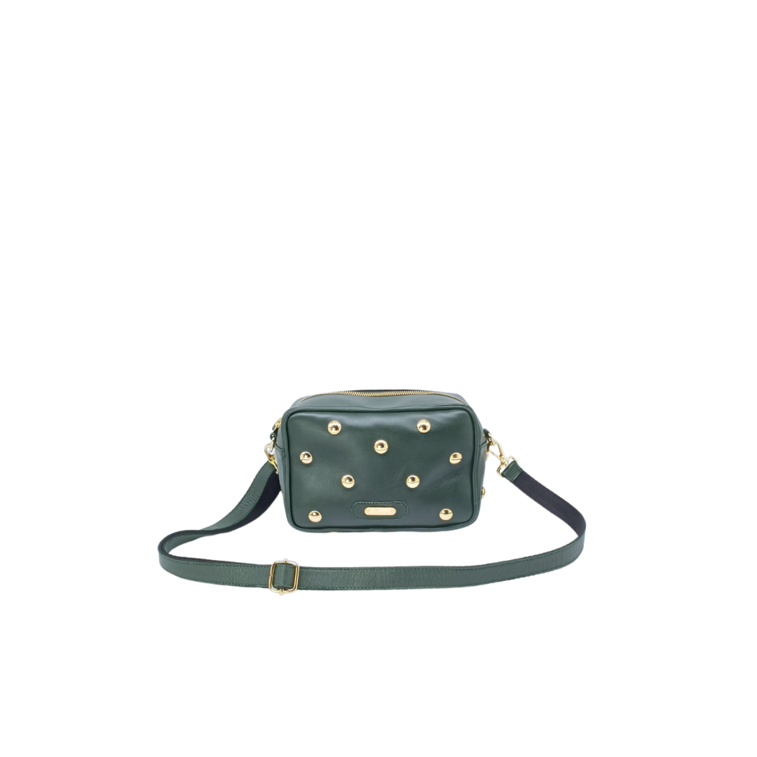 Borsa in pelle TINA Borchie Forest