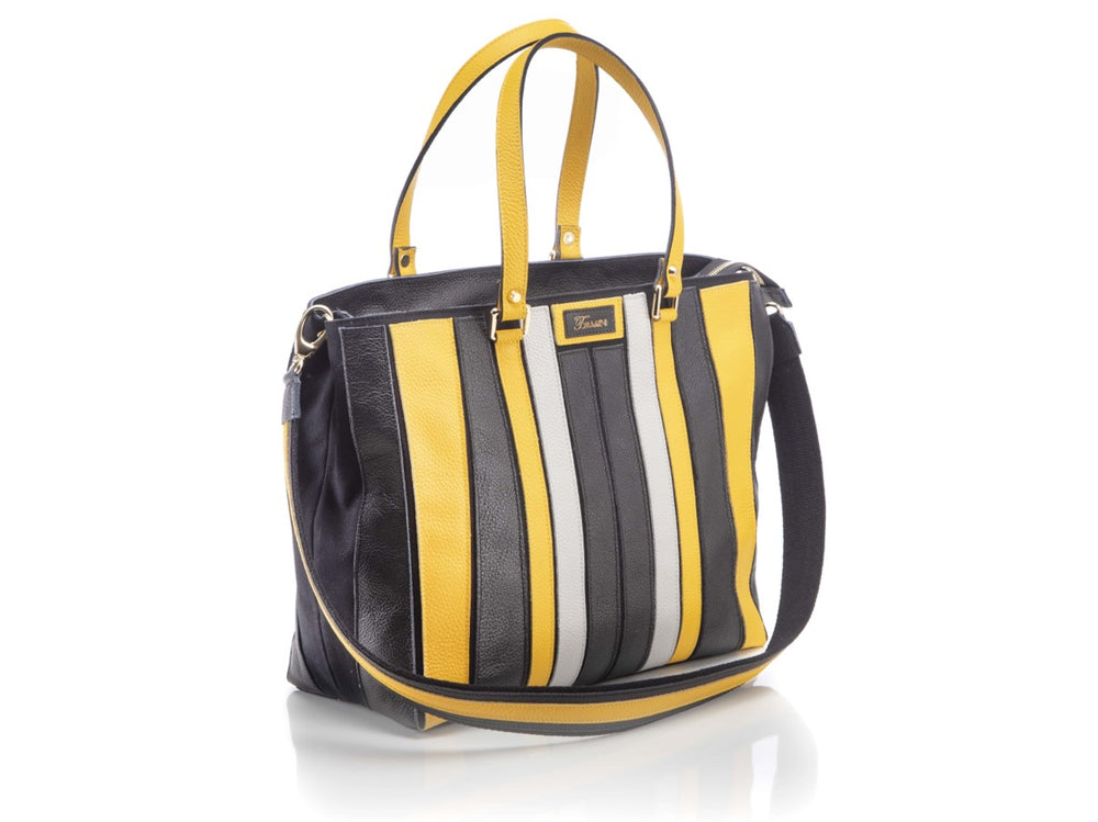 Borsa in pelle PAOLA giallo - CAPSULE NEXT