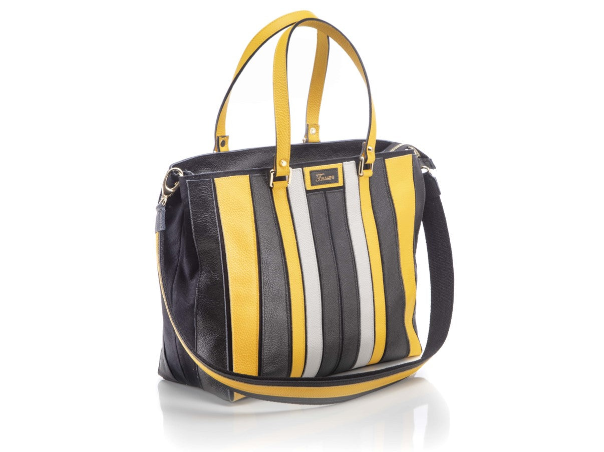 Borsa in pelle PAOLA giallo - CAPSULE NEXT