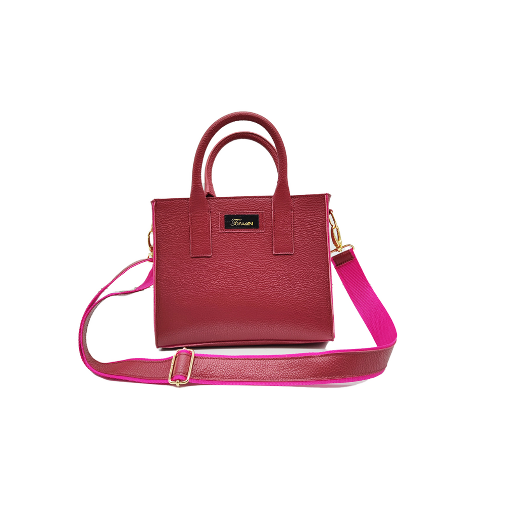 Borsa in pelle GINEVRA wine