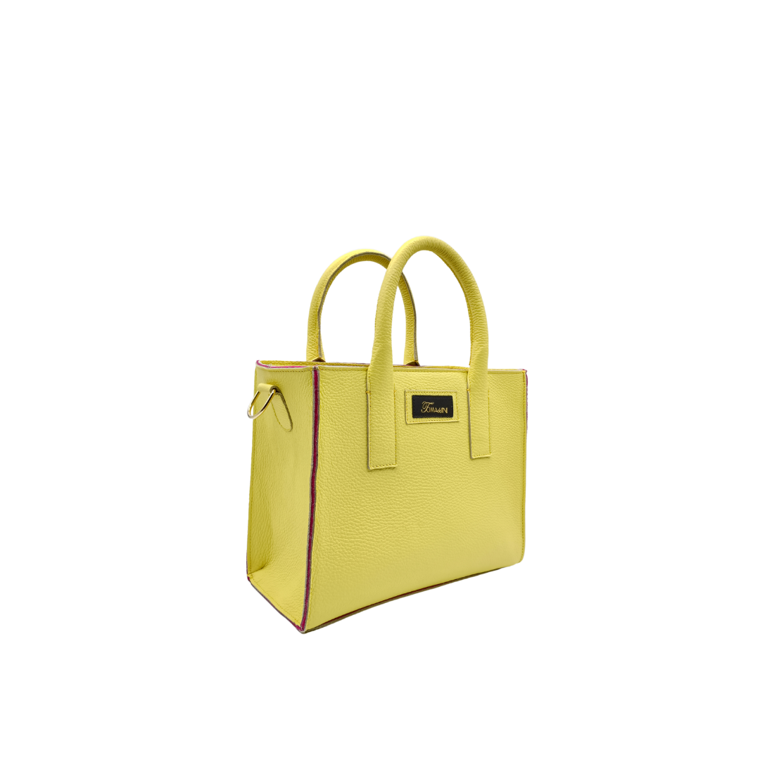 Borsa in pelle GINEVRA lime