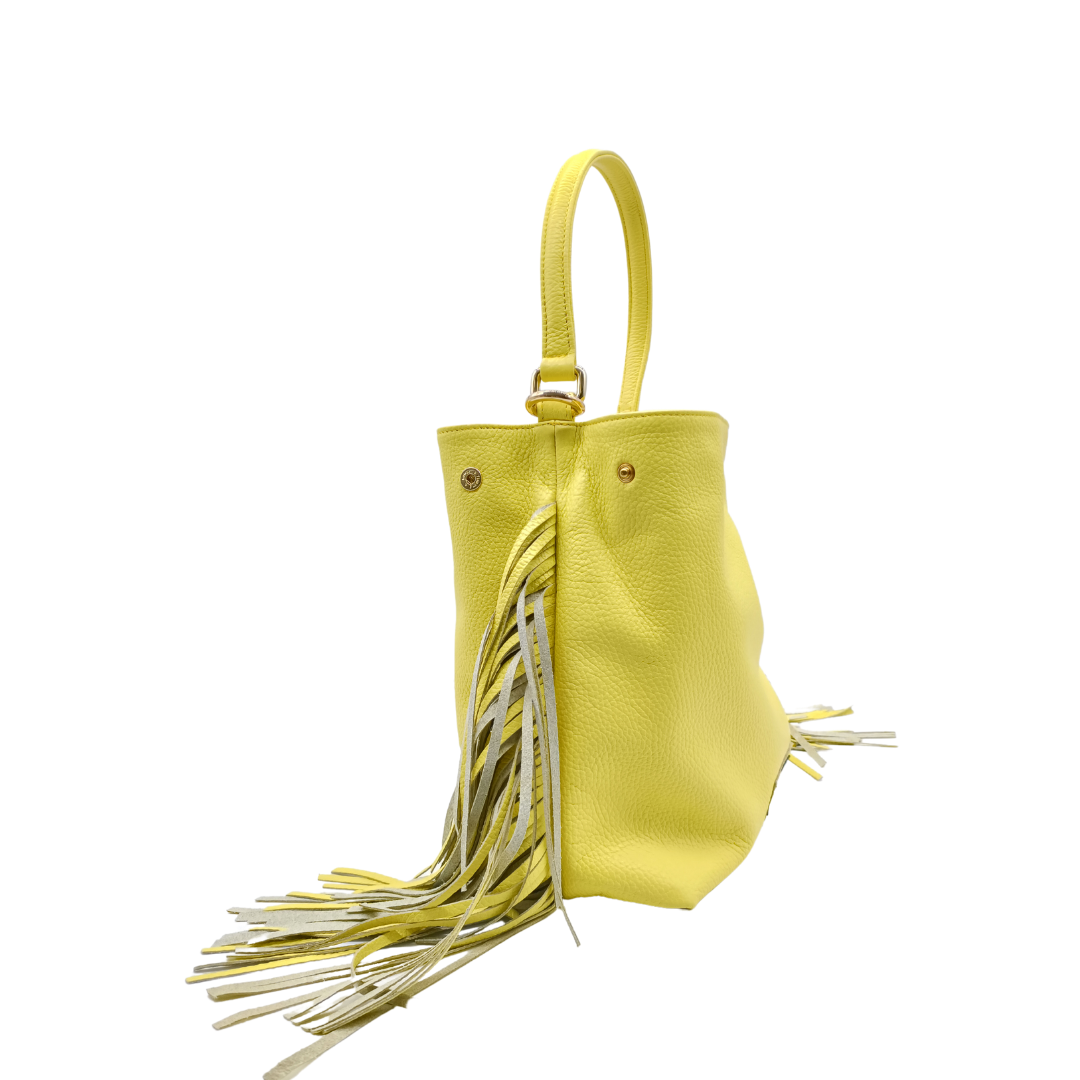 Borsa in pelle EMMA lime