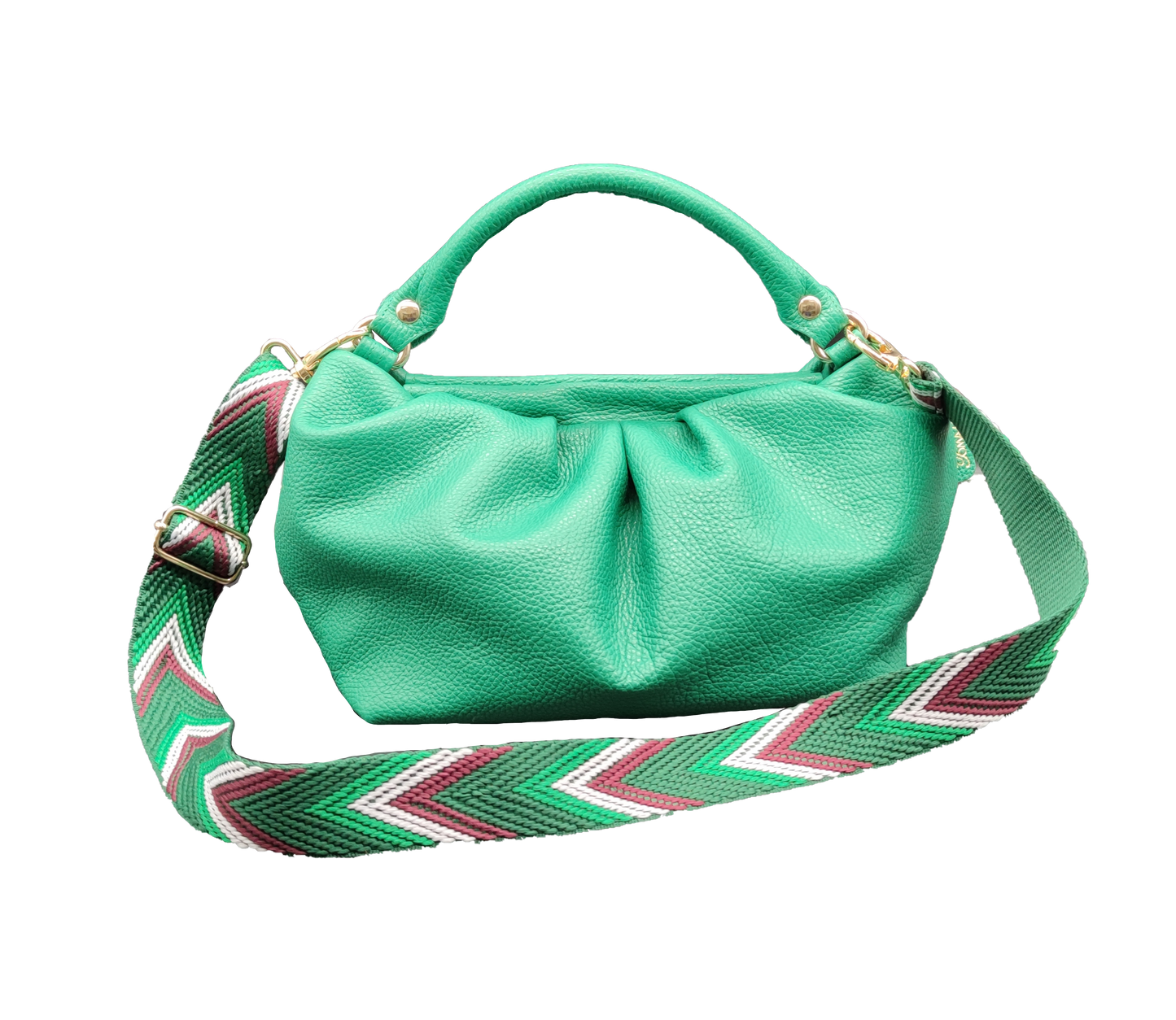 Borsa in pelle GEMMA verde