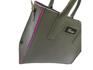 Borsa in pelle GINEVRA verde oliva