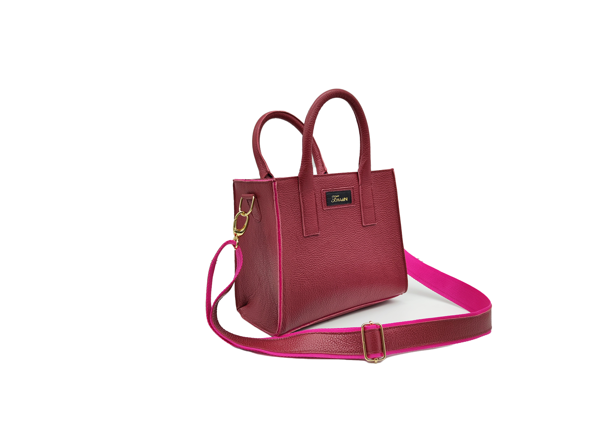 Borsa in pelle GINEVRA wine