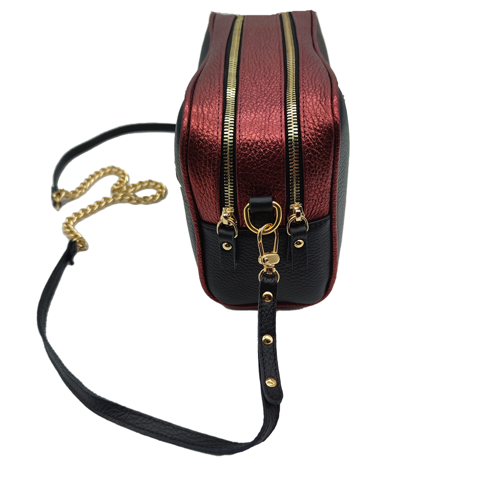 
                      
                        Borsa in pelle LETIZIA nero e ruggine
                      
                    