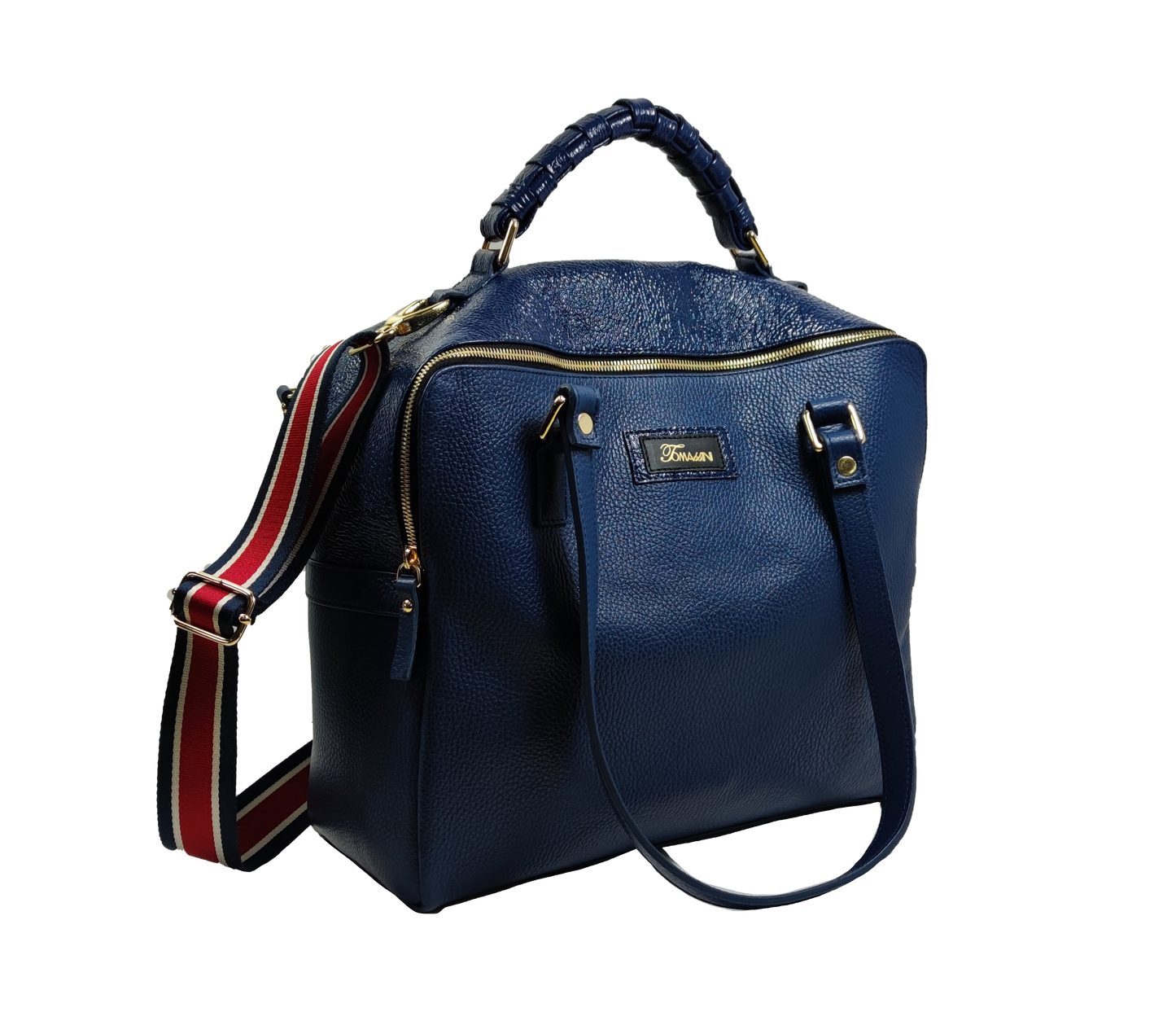 Borsa in pelle MARY blu