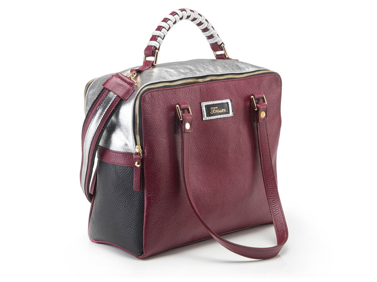 Borsa in pelle Mary bordeaux